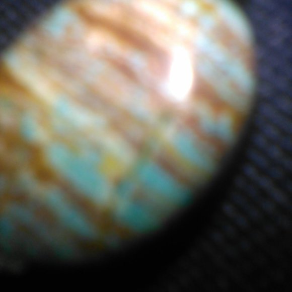 African Turquoise / Sterling Silver 20" Necklace / Earrings - Picture 6 of 7